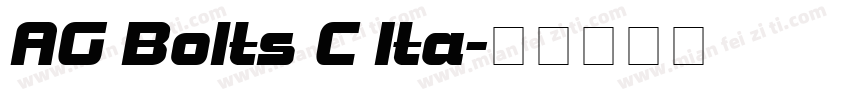 AG Bolts C Ita字体转换